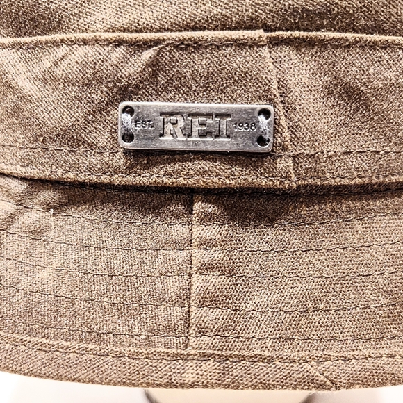 REI Co Op Waxed Cotton Brown Bucket Hat Fedora Size L/XL Cotton Lining Classic - Picture 6 of 11